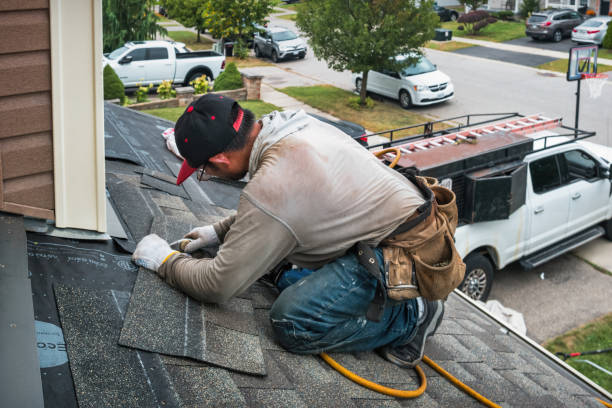 Professional Emergency Roof Repair technician working in Winger, MN